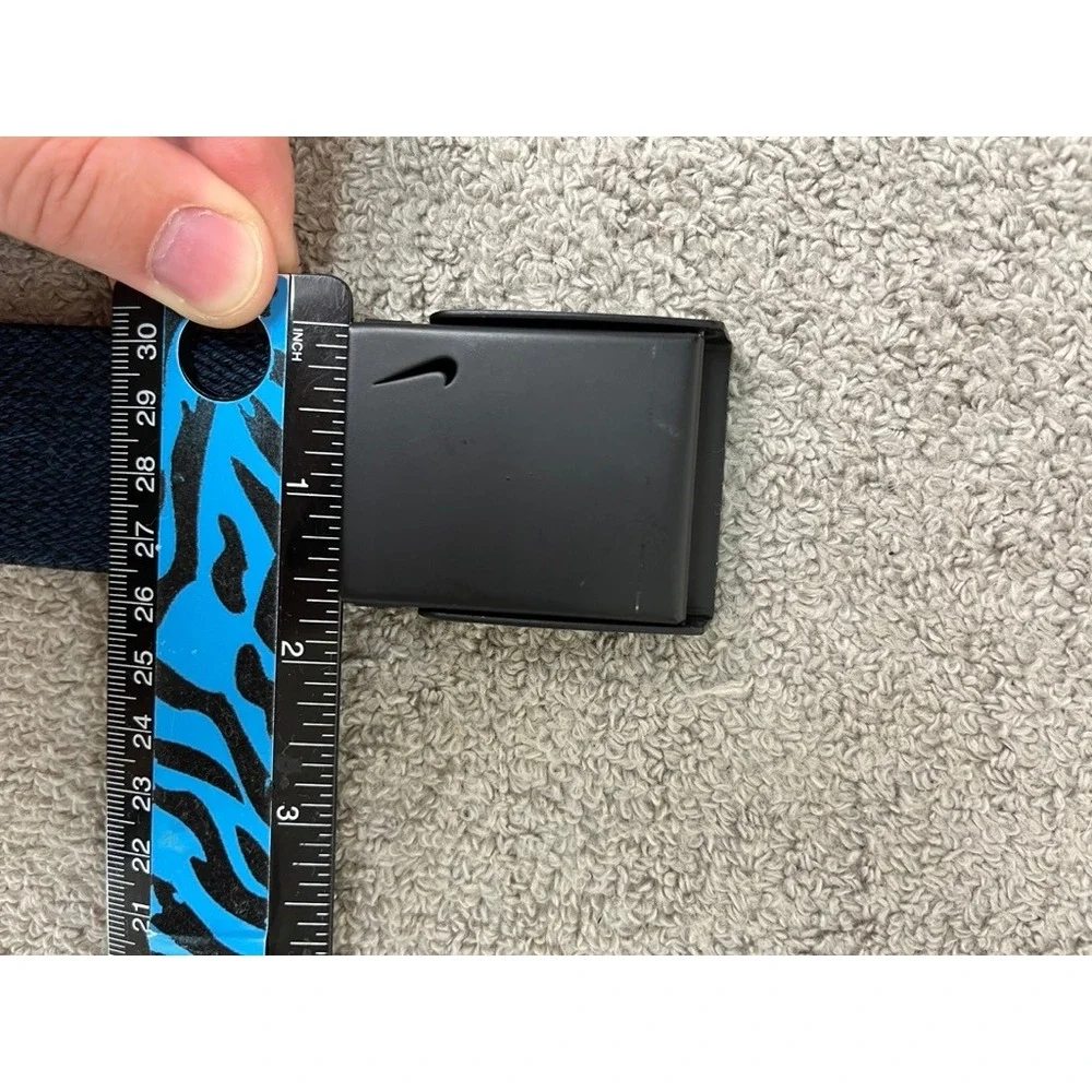 Nike Mens Reversible Web Belt Navy Black Bottle Opener Buckle AB0523 Golf OS